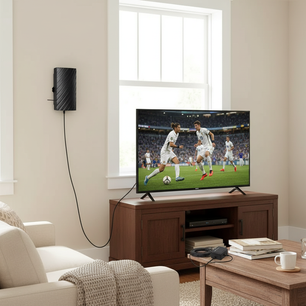 Indoor HDTV Antenna 4K - 600 Mile Long Range