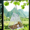 Clear Acrylic Hanging Bird Feeder with Suction Cup