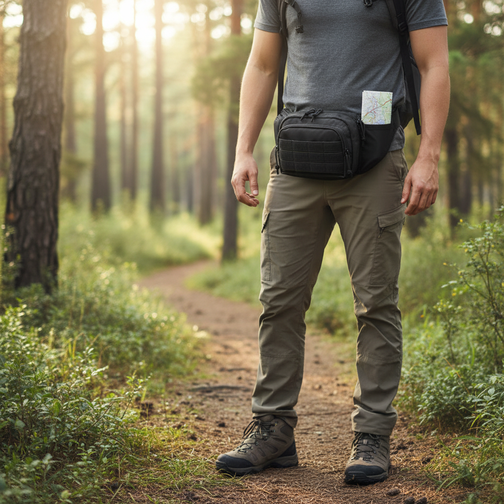 Tactical Concealed Carry Waist Pack with Holster