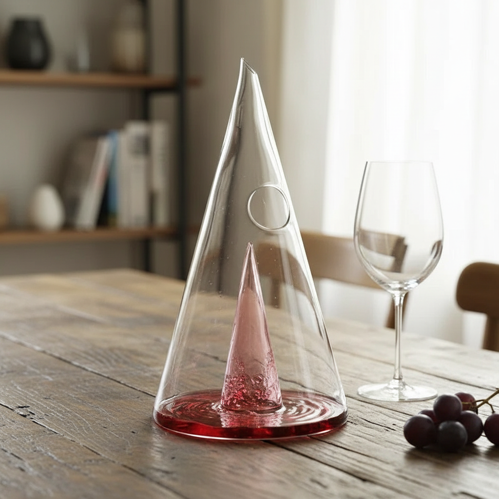 Pyramid Waterfall Wine Decanter - 25.3 oz