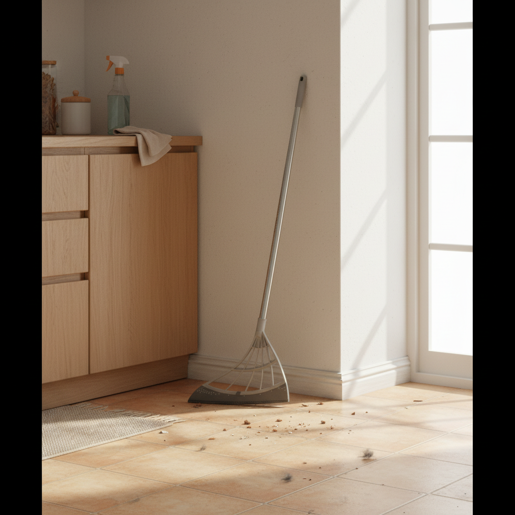 Telescopic Rubber Sweeper with Extended Reach