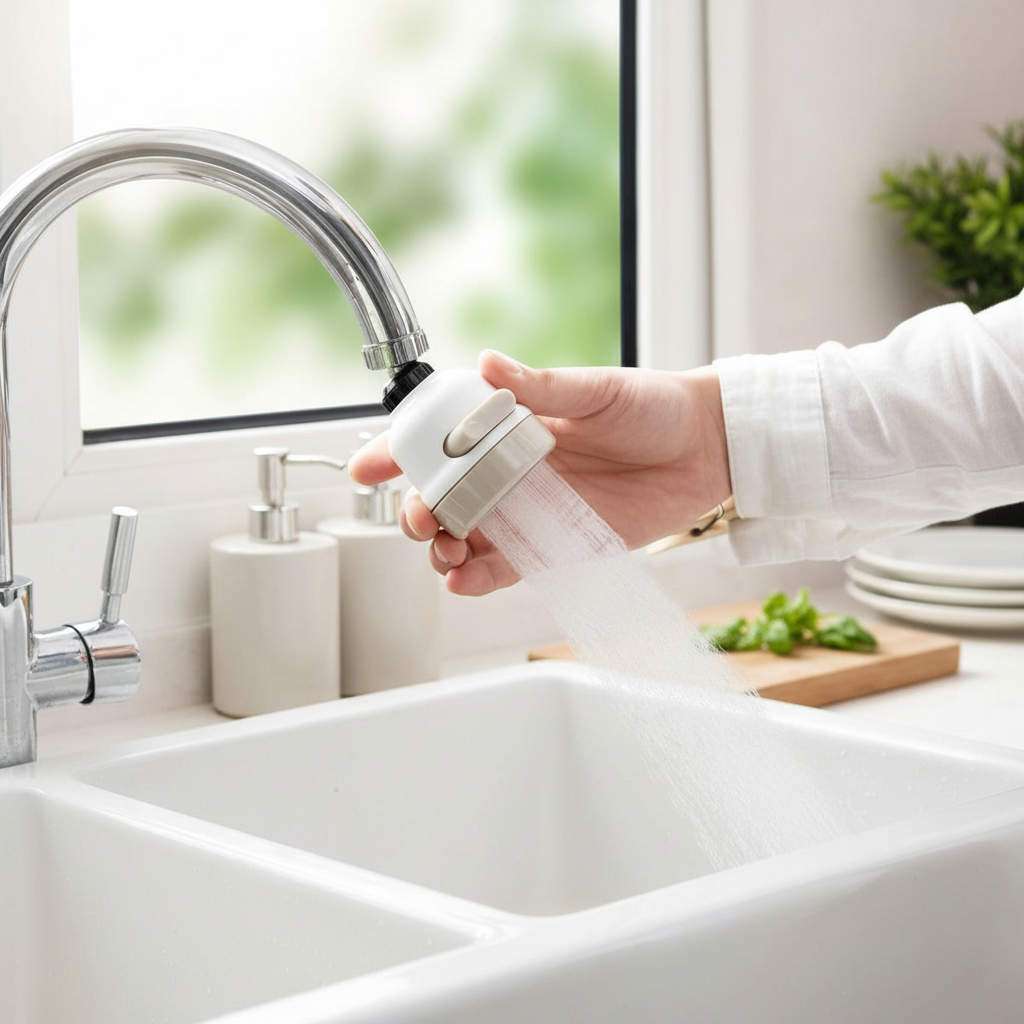 360° Rotating Kitchen Faucet Spray Attachment - 3 Modes