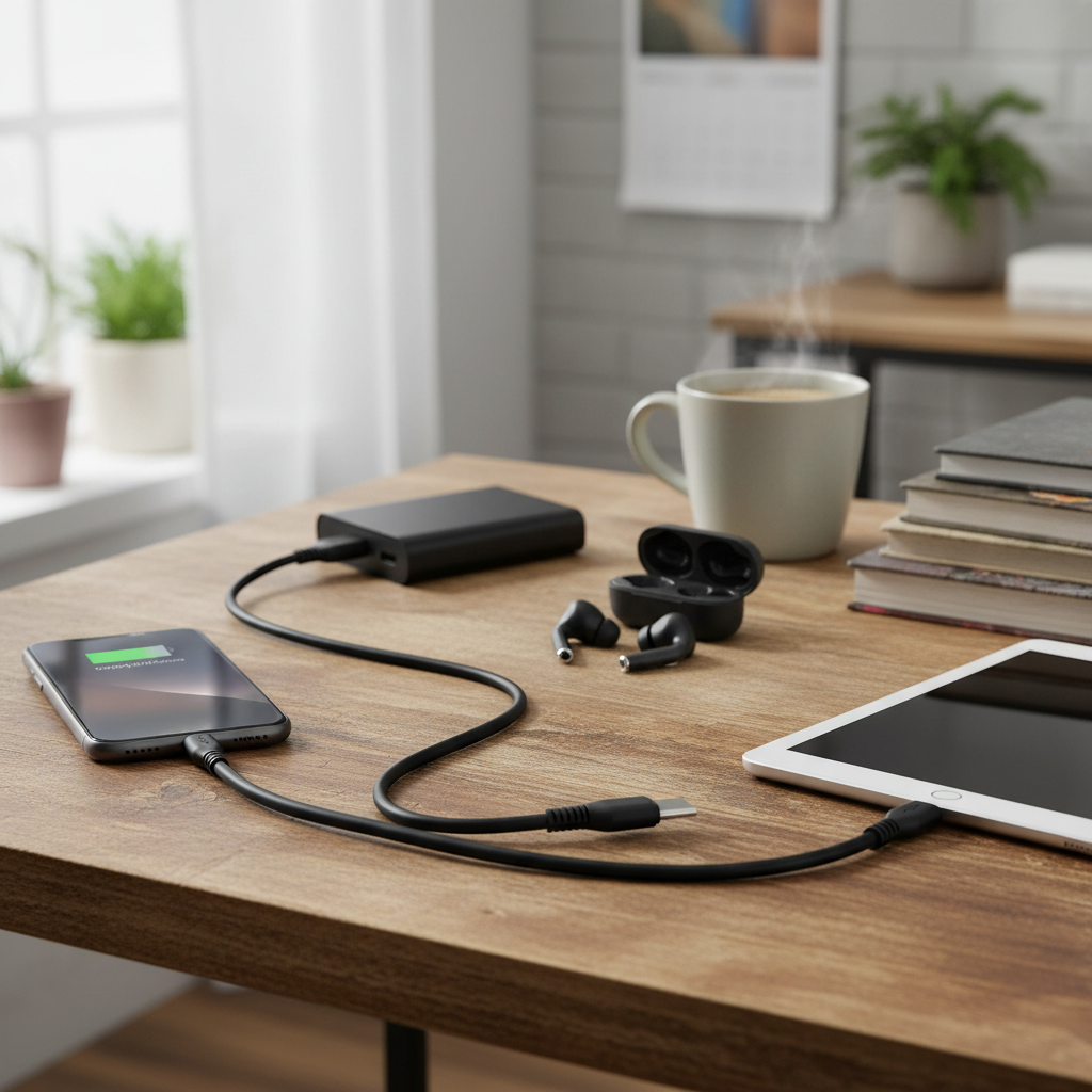 2-in-1 USB Charging Cable - Multi Port Fast Charge