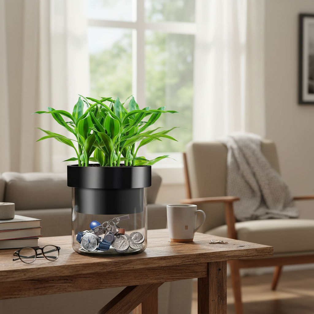 Flower Pot Hidden Safe Lock Box