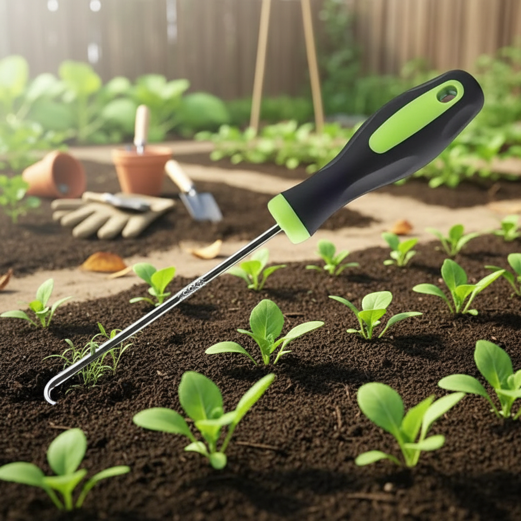 Heavy-Duty Weed Puller Tool with Ergonomic Handle