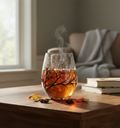 Hand Painted Four Seasons Tree Wine Glasses