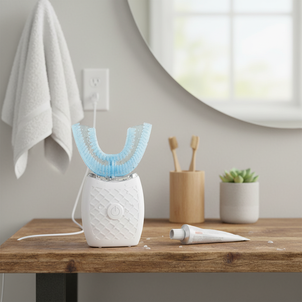 U-Shaped Electric Toothbrush with Ultrasonic Technology