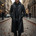 Premium Men's Leather Coat | AtlasBay