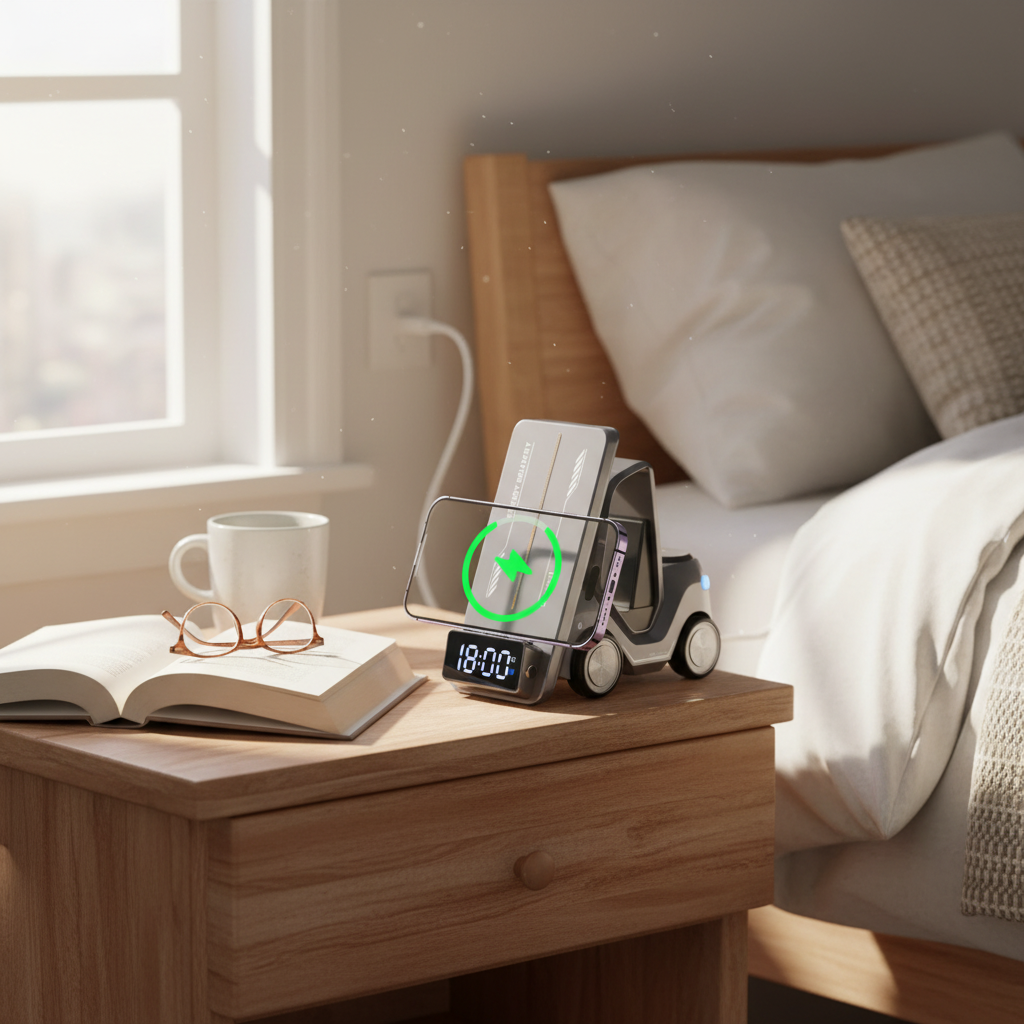 5-in-1 MagSafe Wireless Charger with Clock & Night Light