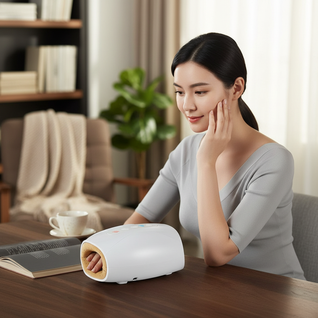 Electric Hand Massager with Heat & 3 Intensity Levels