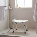 Adjustable Folding Shower Stool with Non-Slip Surface