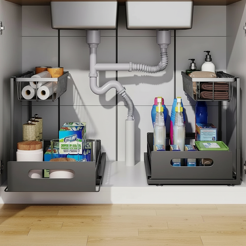 2-Tier Slide Out Under Sink Organizer