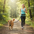 Hands-Free Dog Leash with Waist Belt