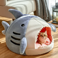 Shark Dog & Cat Cave Bed - 40x40x32cm
