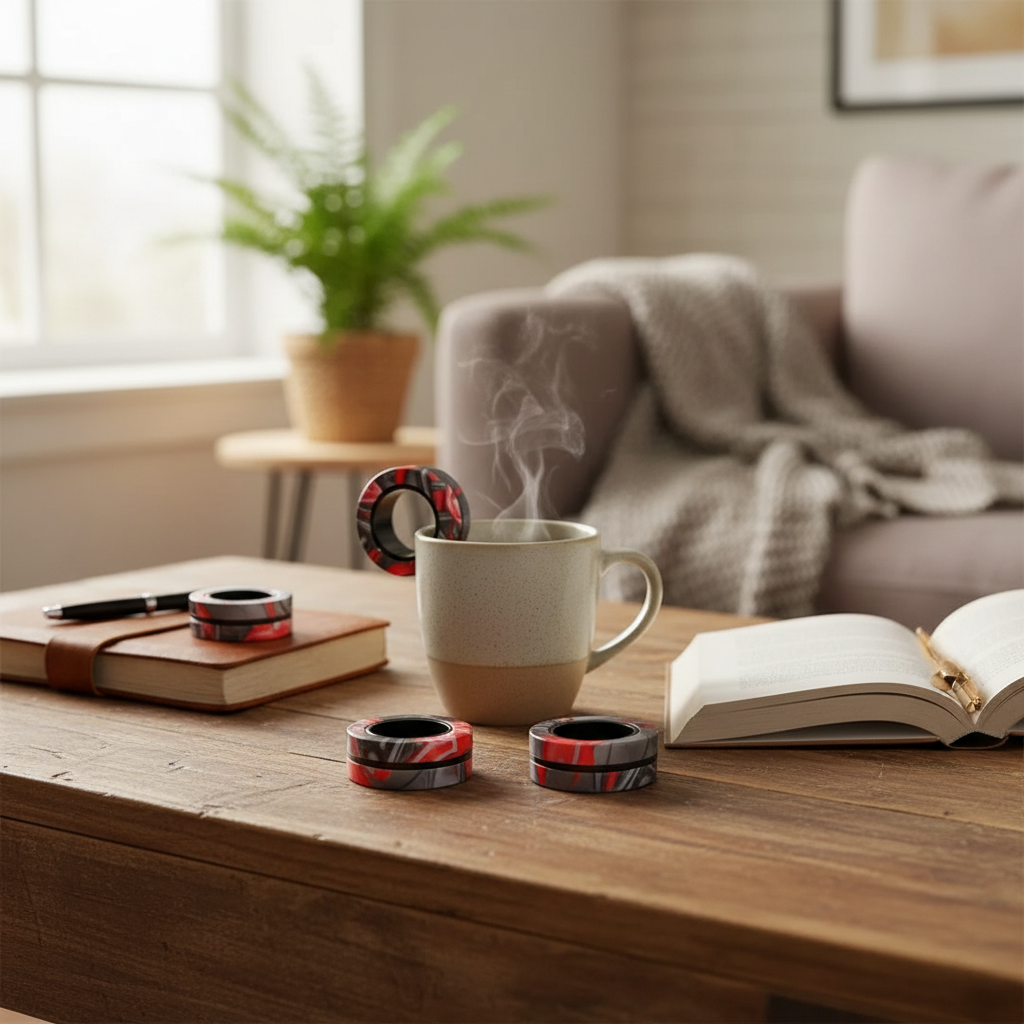 Magnetic Fidget Ring Spinner Set