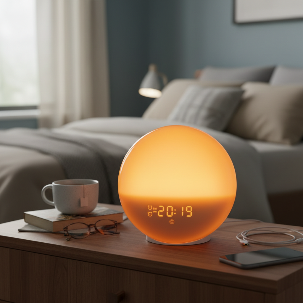 Smart Wake Up Light Alarm Clock with Nature Sounds
