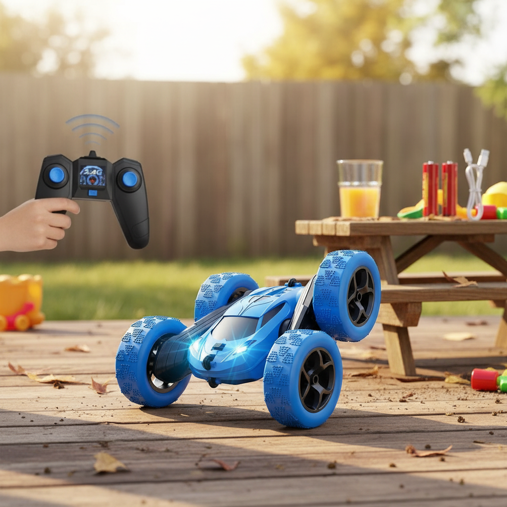 RC Car for Kids 6-12 | 360° Flips & LED Lights