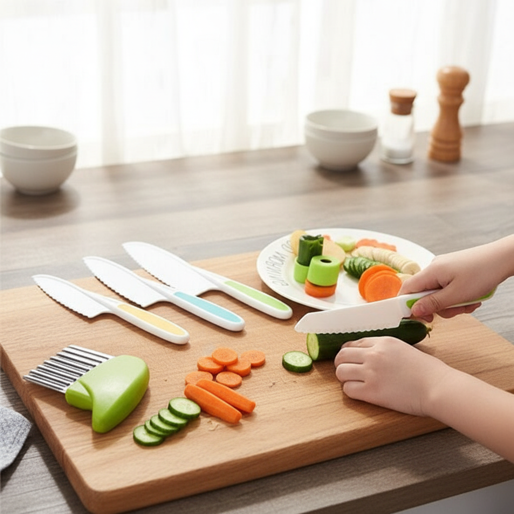 Kids Cooking Set - 13 Piece Kitchen Tool Kit for Children