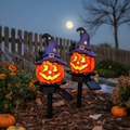 Solar Halloween Pumpkin Light with Stake