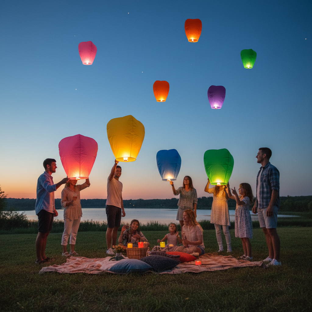 Multicolor Paper Lanterns for Parties & Events