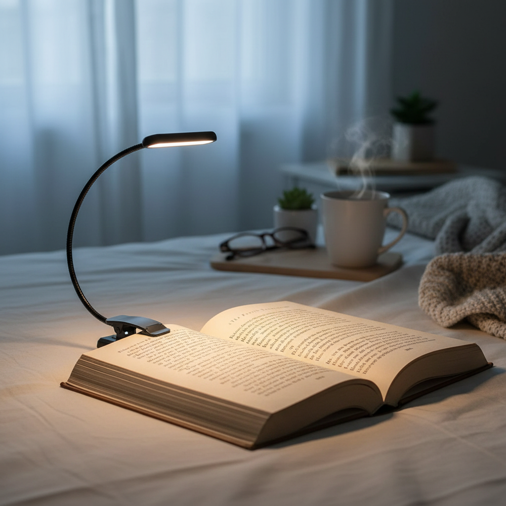LED Book Light with Flexible Gooseneck