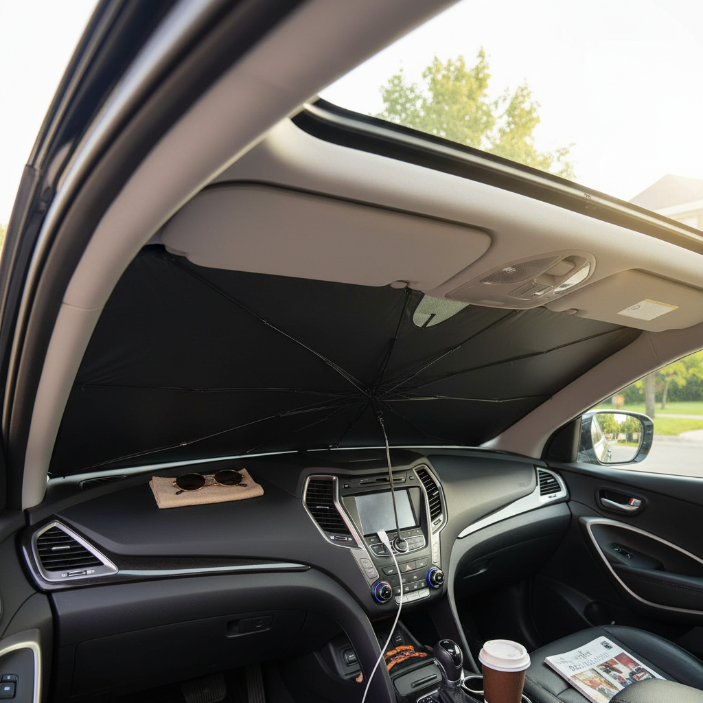 Car Windshield Sun Shade with UV Protection