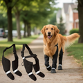 Waterproof Dog Boots with Suspenders