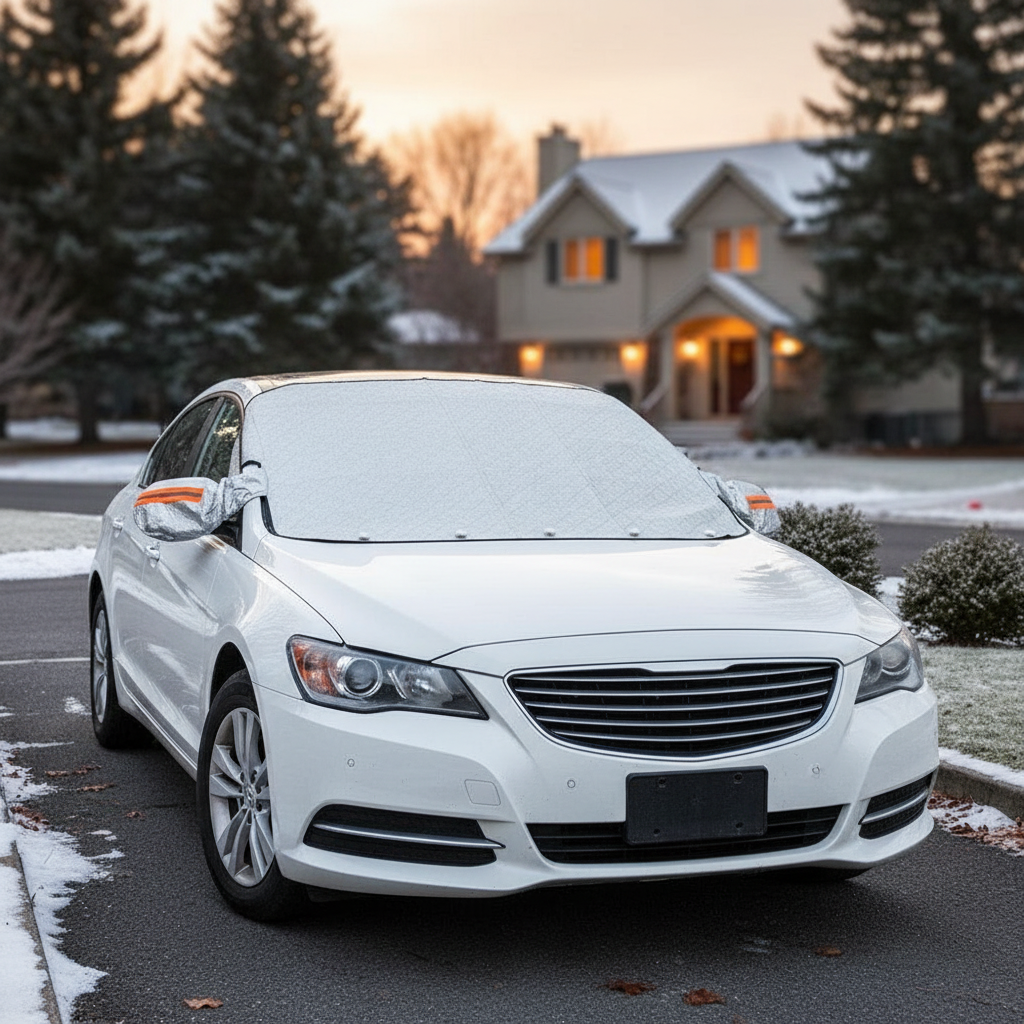 Magnetic Car Windshield Cover - Winter Snow & Ice Protection