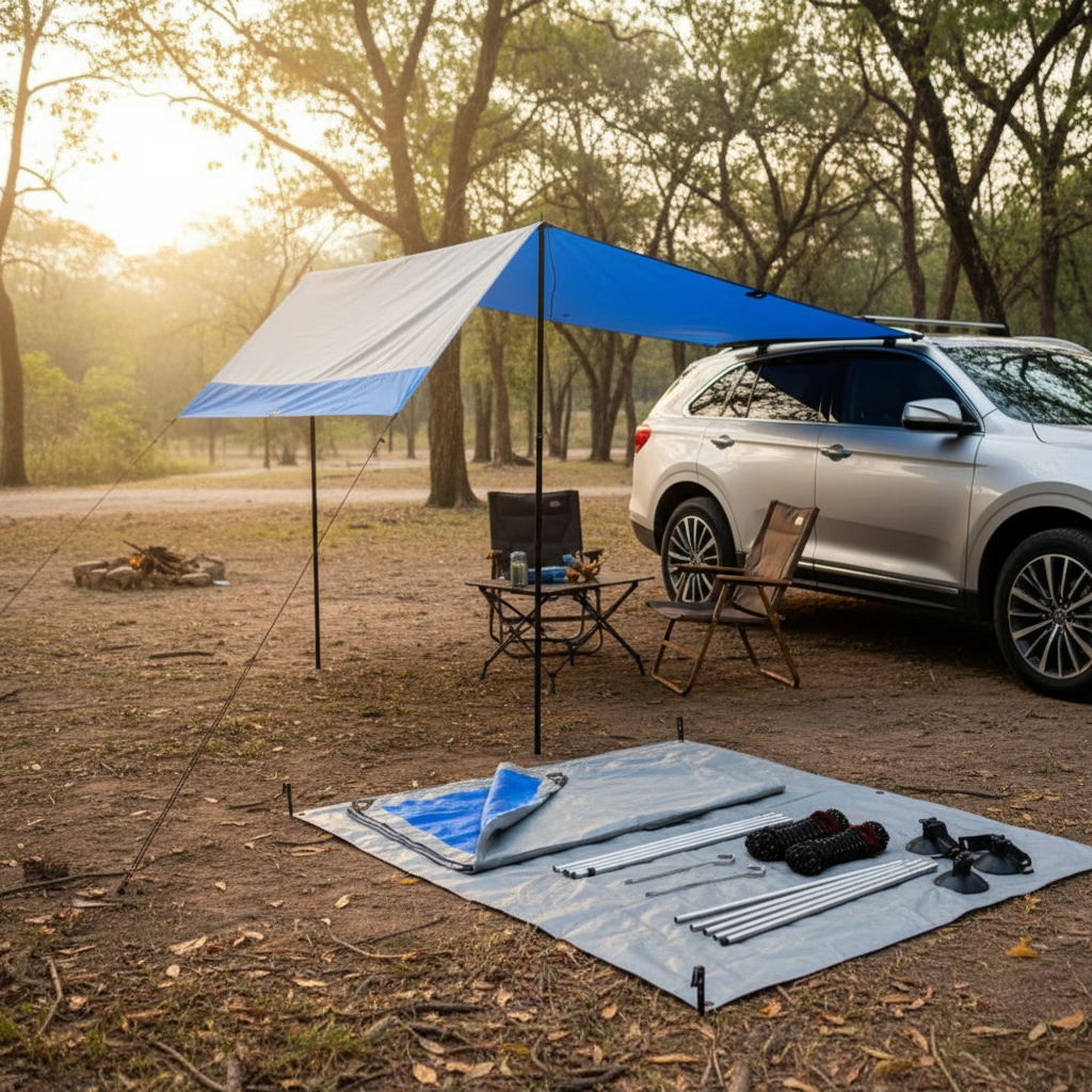 Waterproof Car Side Awning - Pull Out Canopy Kit