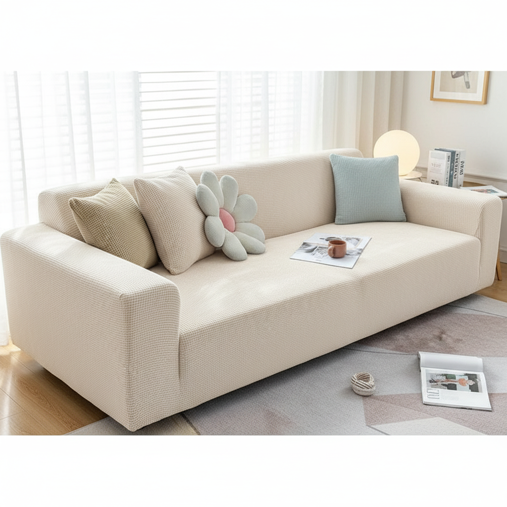 Stretch Sofa Cover with Elastic Fit