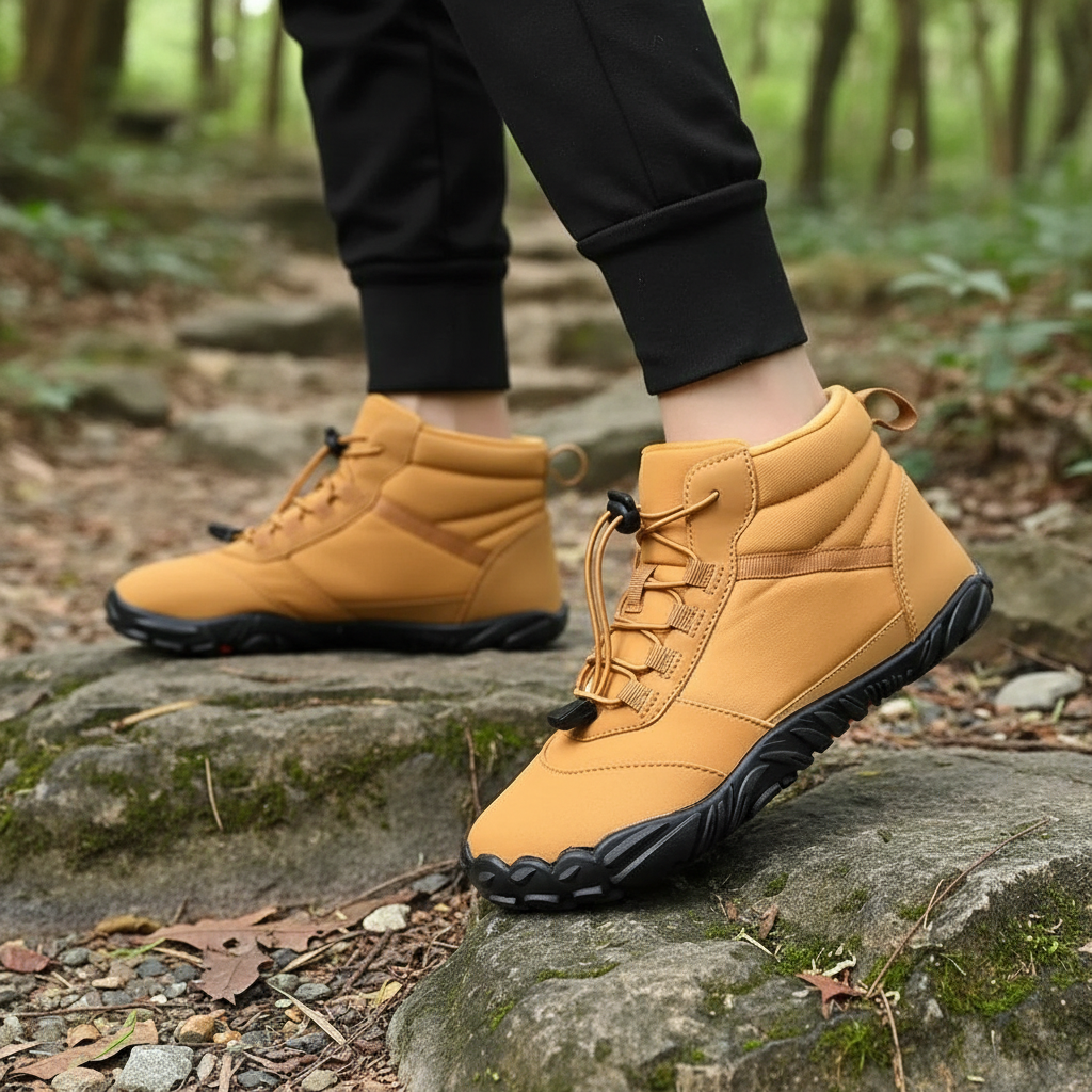 Winter Barefoot Shoes Waterproof Fleece Lined