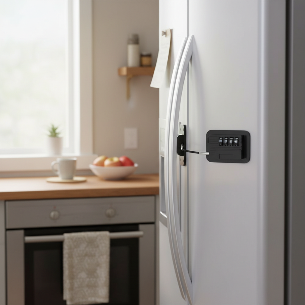 Refrigerator Door Lock with Code - Child & Pet Safe