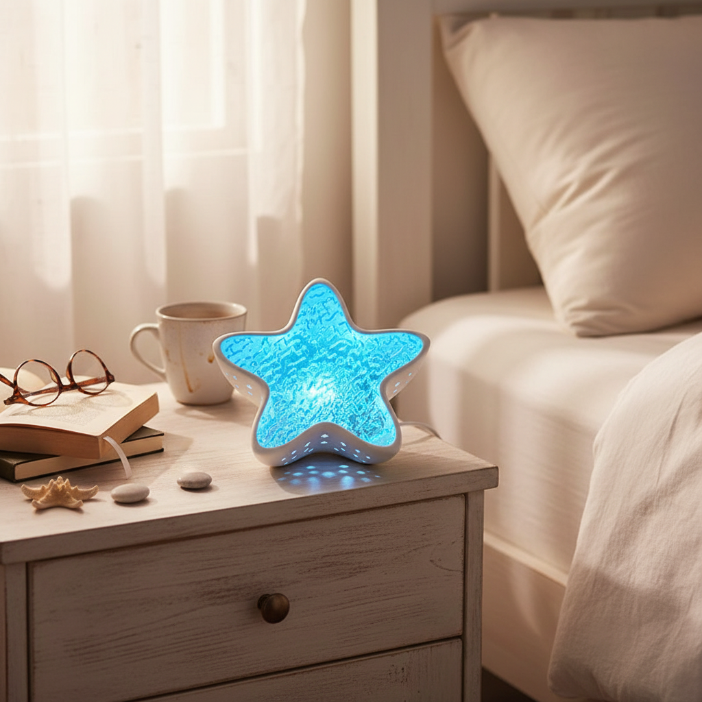 Starfish Ocean Wave Night Light Projector