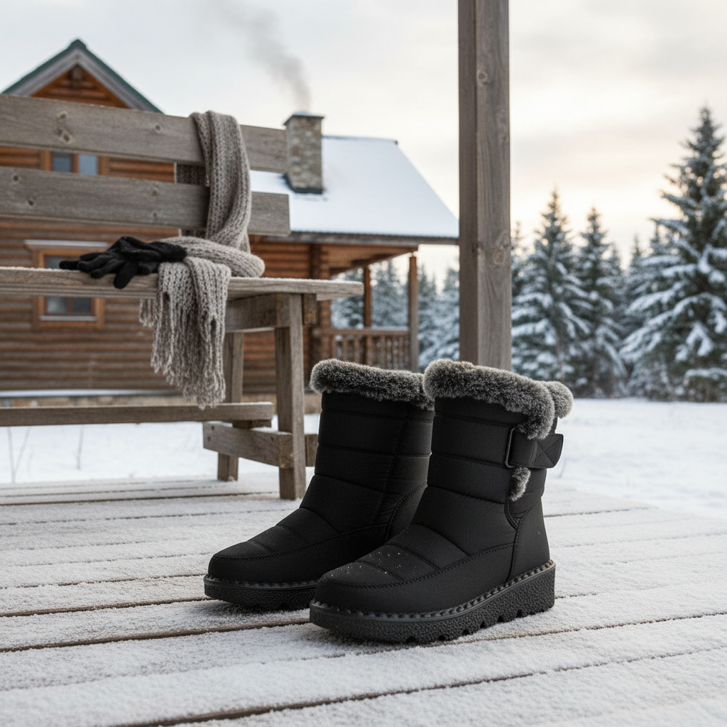 Women's Waterproof Heeled Snow Boot