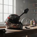 Motorcycle Helmet Windscreen Wiper with Auto-Clean