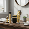 Professional Gold Cordless Hair Clipper Set for Men