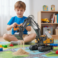 4WD RC Excavator with Dump Bed & Metal Shovel