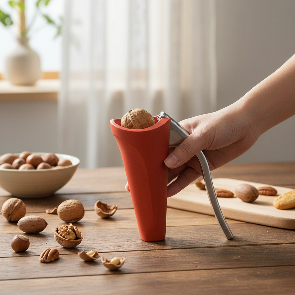 Ergonomic Lever Nutcracker for Easy Shell Cracking
