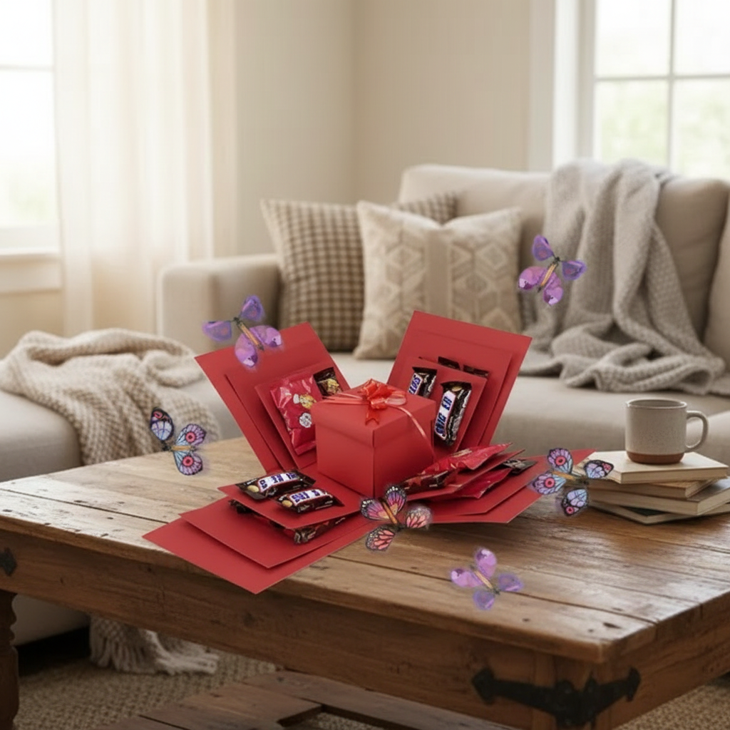 DIY Butterfly Explosion Gift Box with Photo