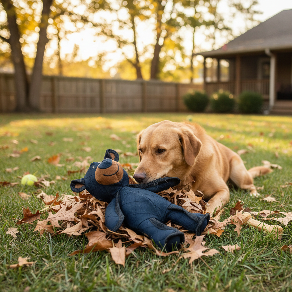 Indestructible Bear Dog Toy for Heavy Chewers