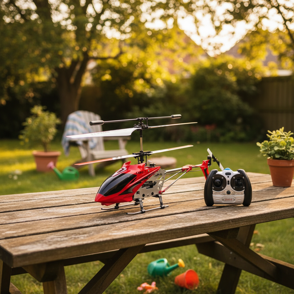 Mini RC Helicopter with Gyro - Unbreakable Remote Control