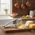 Stainless Steel Cheese Grater Set - 4-Piece Rotating