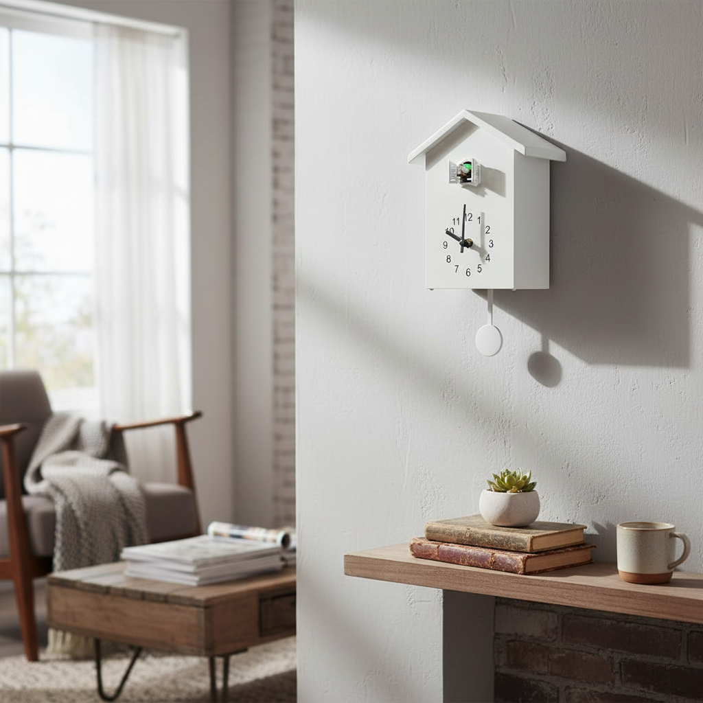 Traditional Cuckoo Clock with Decorative Design