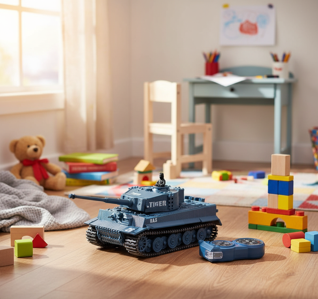 1:72 RC Tank with 2.4GHz Remote Control