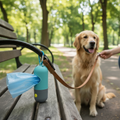 LED Dog Poop Bag Holder with Light