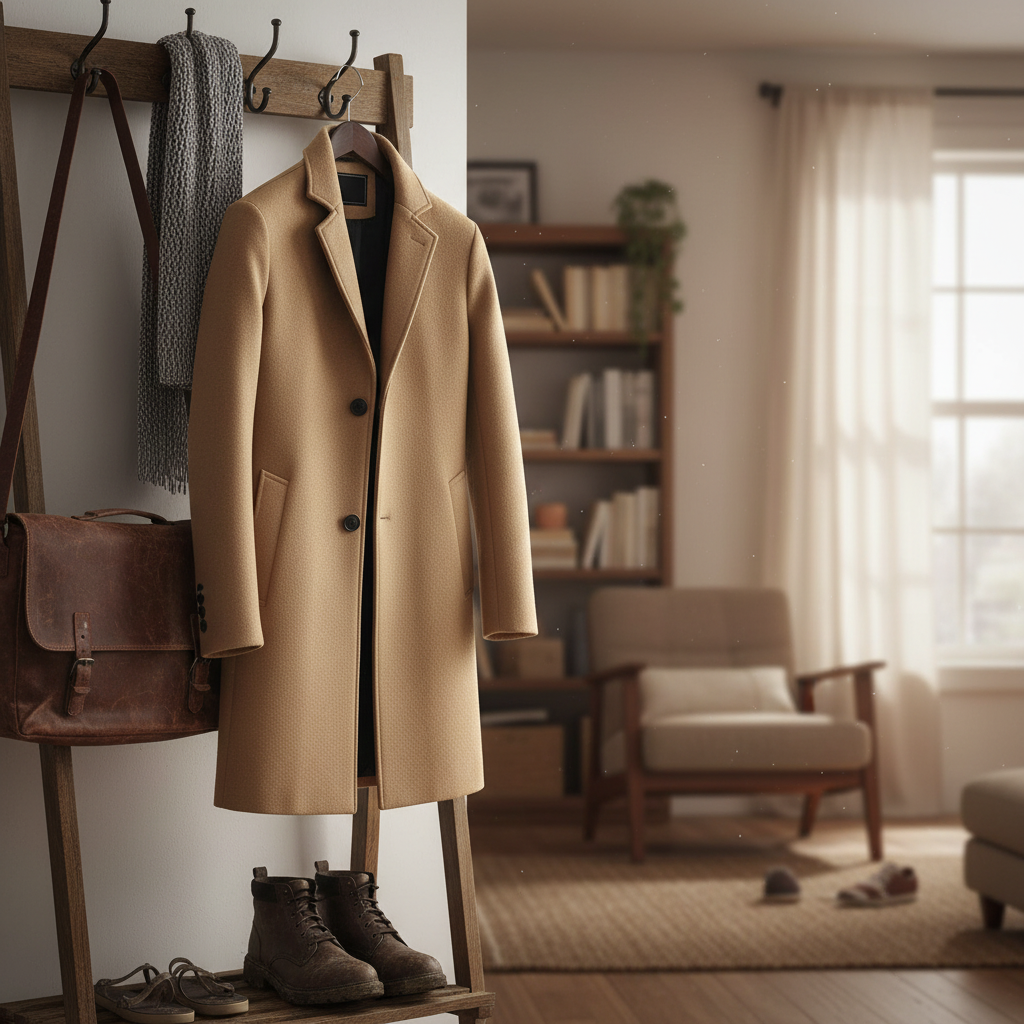 Men's Long Winter Coat - Warm & Stylish