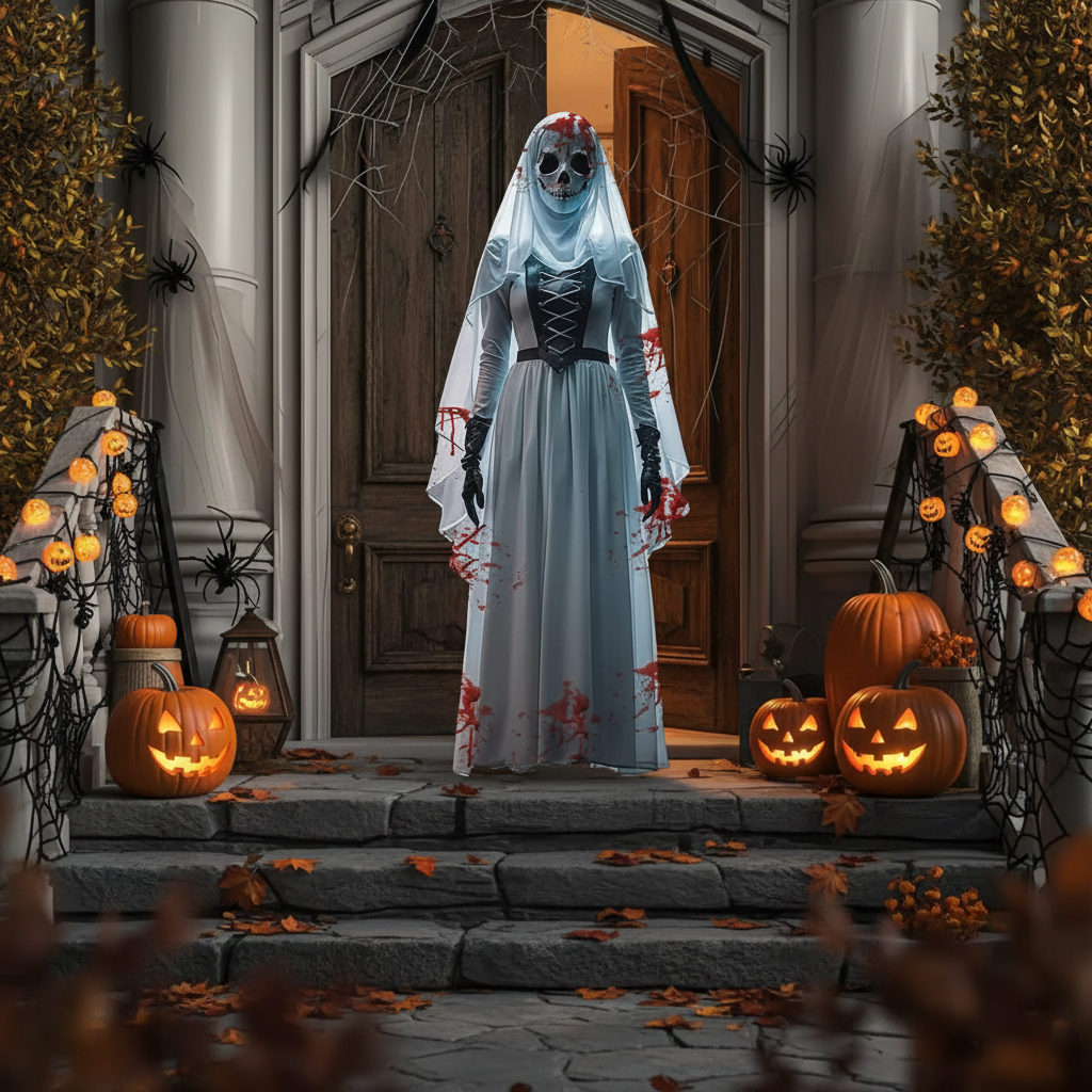 Hanging Halloween Bride Outdoor Decoration 39.5"