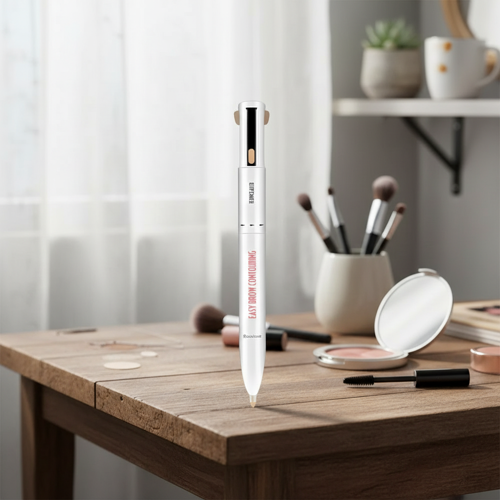 4-in-1 Waterproof Eyebrow Pen with Highlighter
