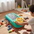 Racing Car Track Toy with Steering Wheel
