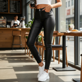 Black Skinny Leather Pants for Men & Women